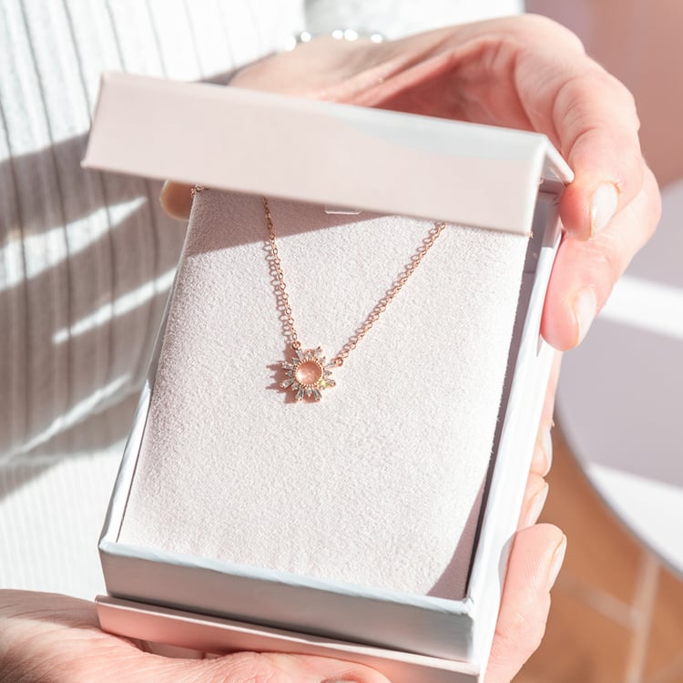 Kette mit Diamanten-Sonne Caibre 118617