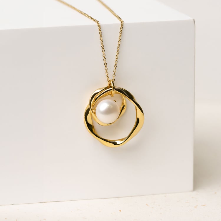 Silberner Perlenanhänger Alya 163929