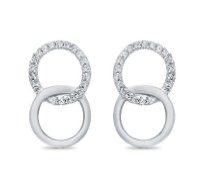 Elegante Ohrringe mit Diamanten Landyh