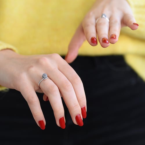 Goldring mit Rohdiamant Gianni