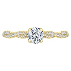 Verflochtener Verlobungsring mit Diamanten Minna