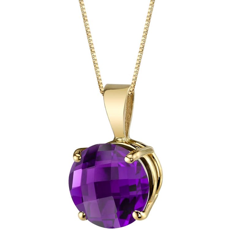 Goldkette mit Amethystanhänger 20824