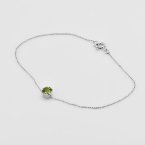 Armband aus Platin mit Olivin Arleth