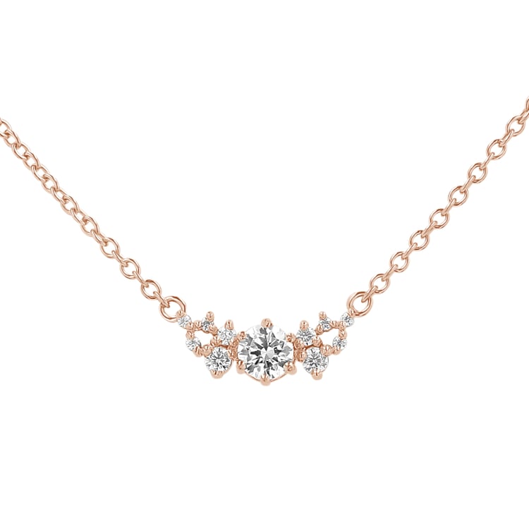 Cluster Halskette mit Lab Grown Diamanten Luna 153458