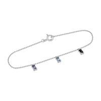 Goldenes Armband mit Saphir, Topas und Tansanit Veera