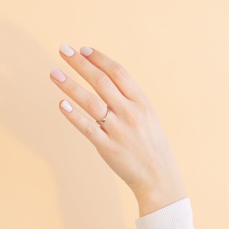 Raffinierter Platinring mit Diamanten Lasha 115619