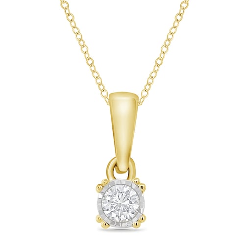 Zarte Anhänger mit Diamantanhänger Josefine