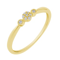 Minimalistischer Ring mit Lab Grown Diamanten Knott