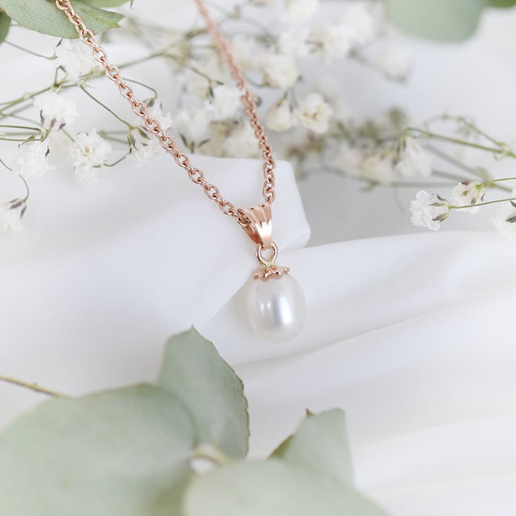 Vergoldeter Anhänger mit Perle Panos 87979