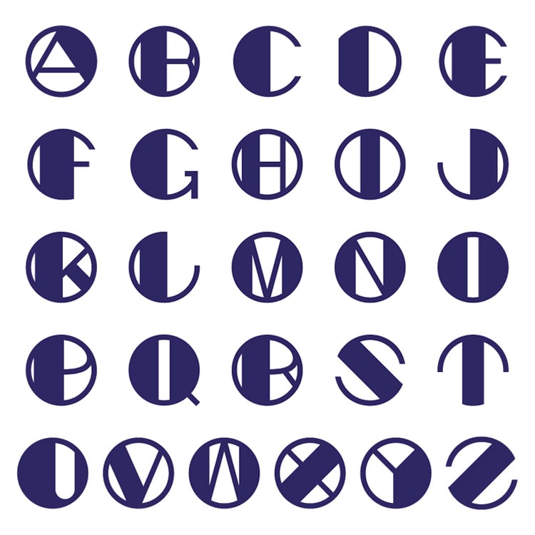 Anhänger mit ausgeschnittenem Buchstaben Alfabet 131606