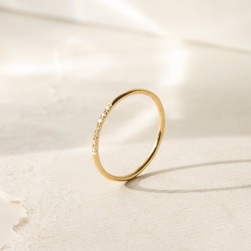 Ring mit einer Reihe Lab Grown Diamanten Persis