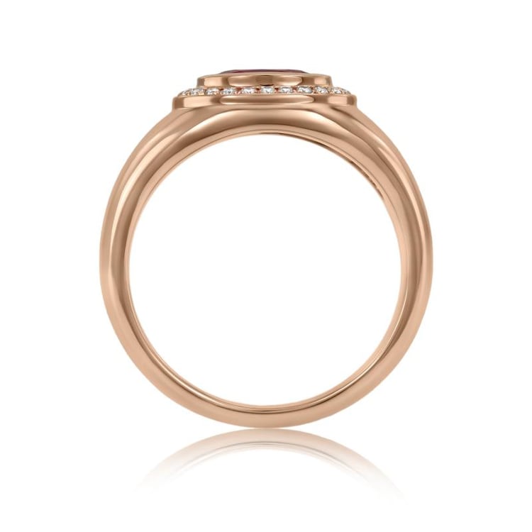 Rubin Ring in Gold mit Diamanten 19595