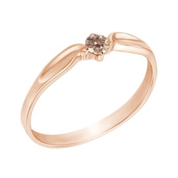 Verlobungsring mit Champagner Diamant Amrusha