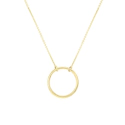 Goldene Halskette in minimalistischer Form Karma