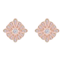 Wunderschöne Ohrstecker voll von Diamanten Jodene