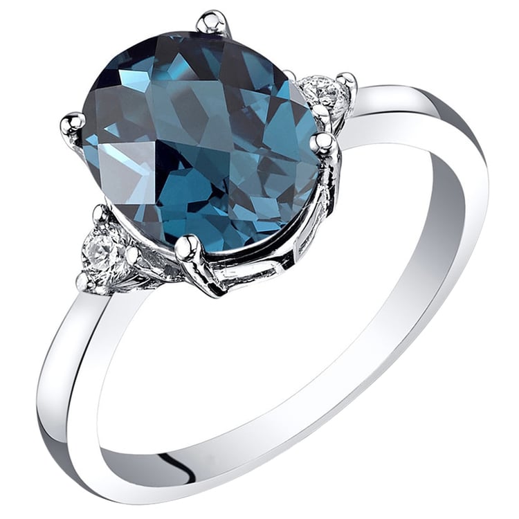 Ring mit londoner Topas