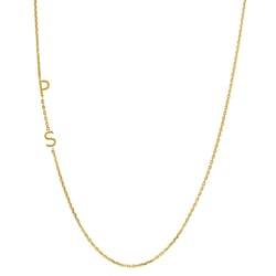 Silberkette mit zwei Buchstaben nach Ihrer Wahl Lupe