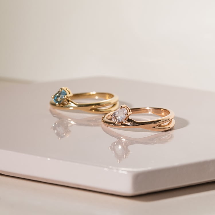 Ring mit ovalem Rosenquarz Emeli 119821