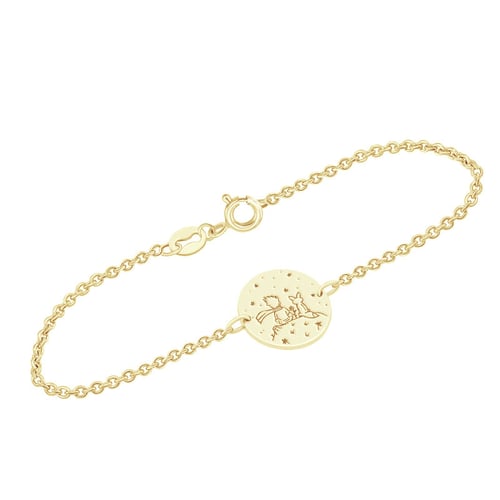 Armband Der Kleine Prinz mit Fuchs und Gravur aus Silber
