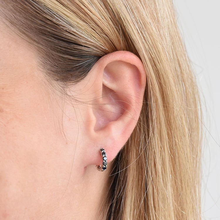 Ohrringe mit schwarzen Diamanten Patton 85834