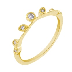 Memoire Ring mit Blattmotiv und Lab Grown Diamanten Bates