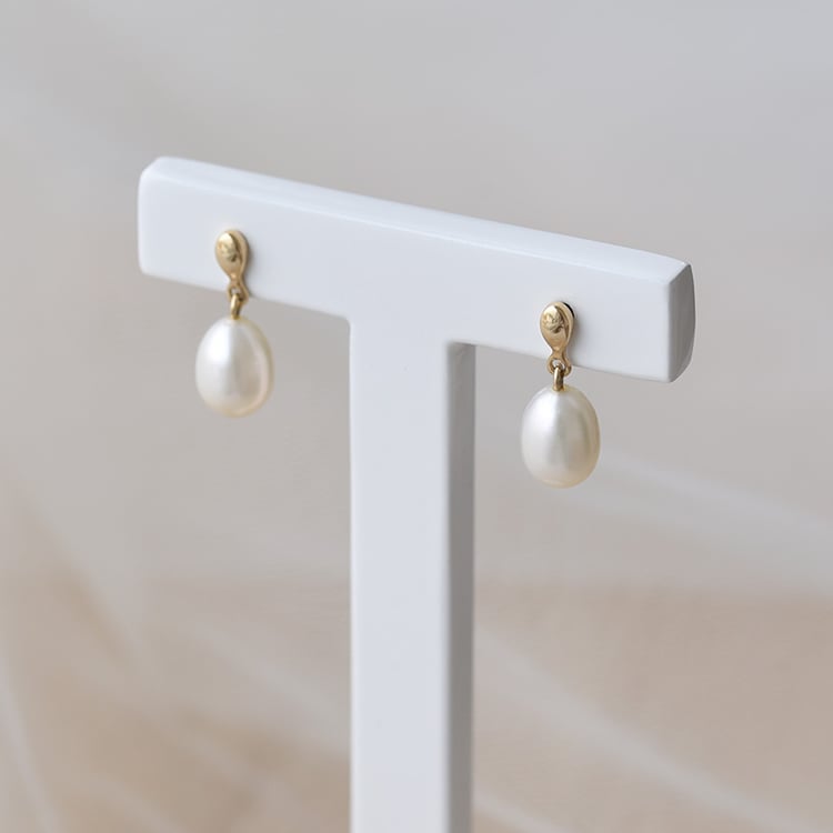 Elegante Perlenohrringe aus Gold Anne 63749