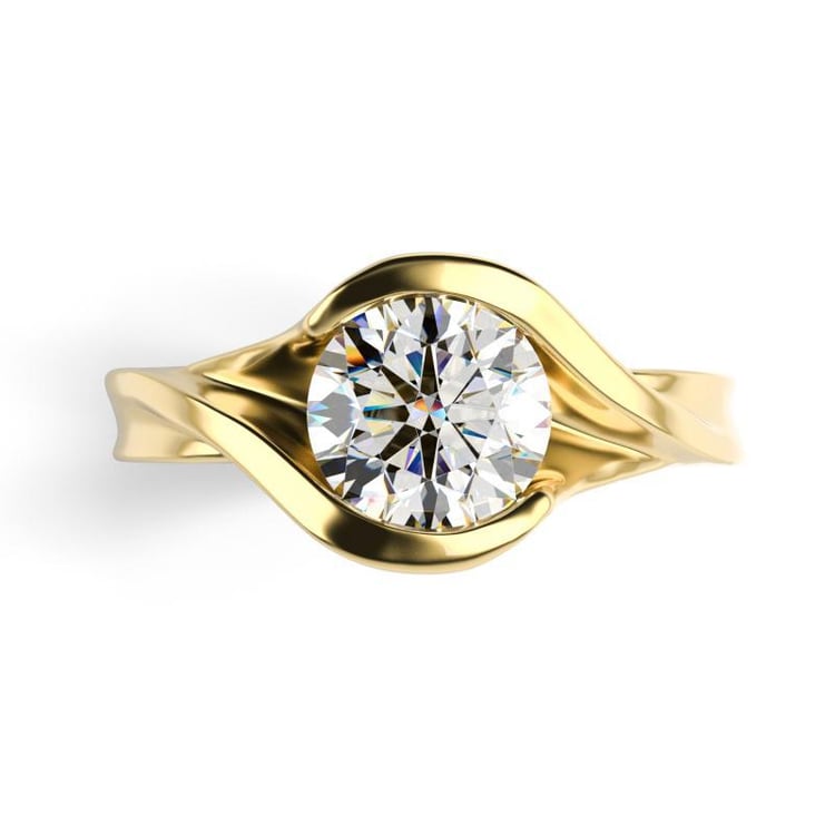 Verlobungsring aus Gold mit Moissanit Dalyw 22112