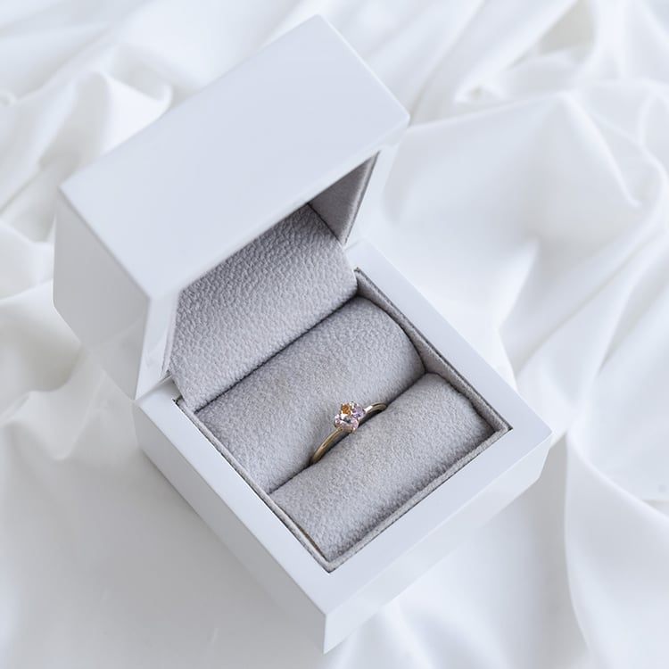 Cluster-Ring mit Morganit, Saphir, Citrin und Diamant Bluma 90387