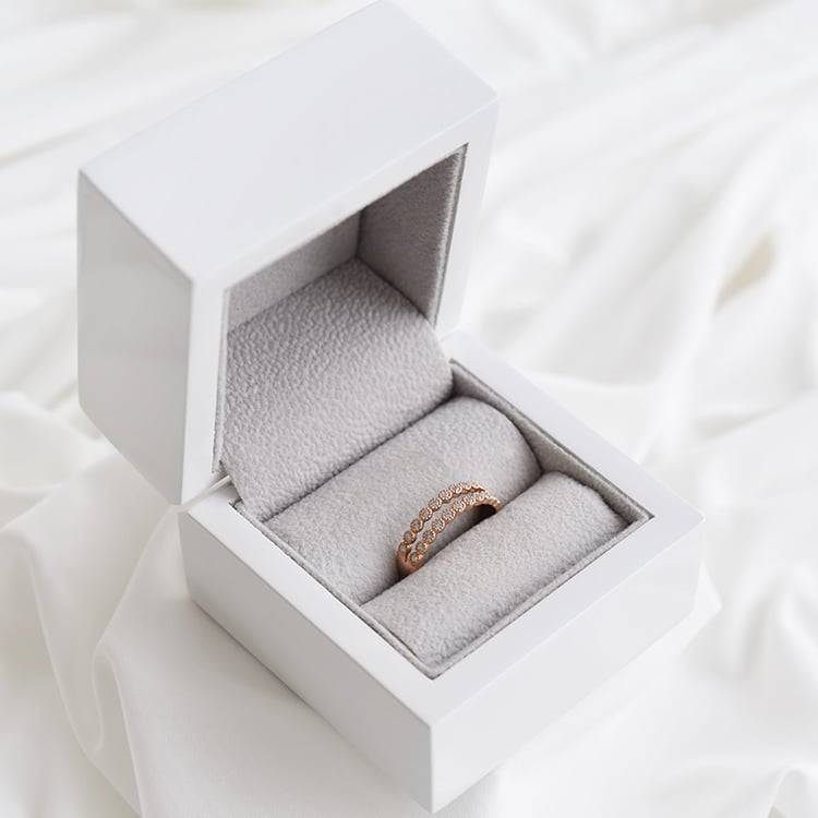 Doppelter Eternity-Ring mit Diamanten Winoc 89982