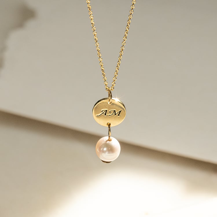 Perlenanhänger mit Gravur Hilda 138021