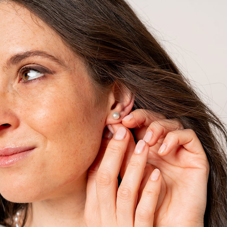 Minimalistische Ohrstecker mit Perlen Bahia 118283