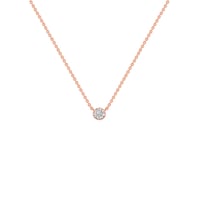 Minimalistische Halskette mit Diamanten Glosie