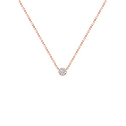 Minimalistische Halskette mit Diamanten Glosie