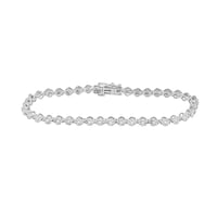 Silbernes Tennis Armband mit funkelnden Diamanten Jago