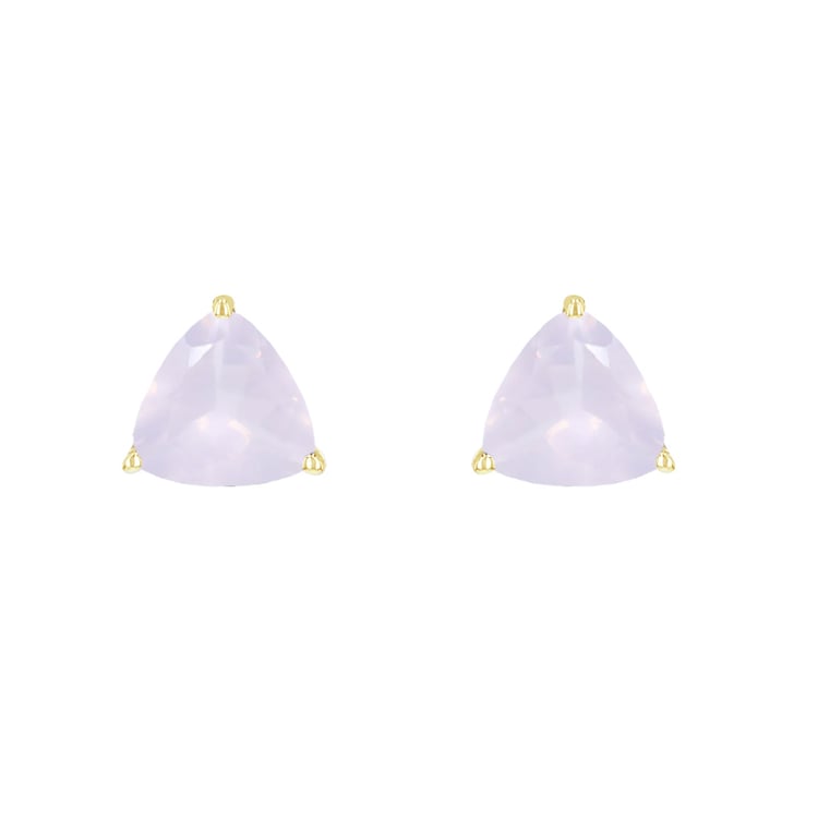 Silberne Ohrstecker mit Rosenquarz Nellie