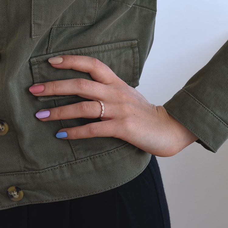 Vintage Ring mit Moissaniten und Komfortring für Herren Hadya 133688