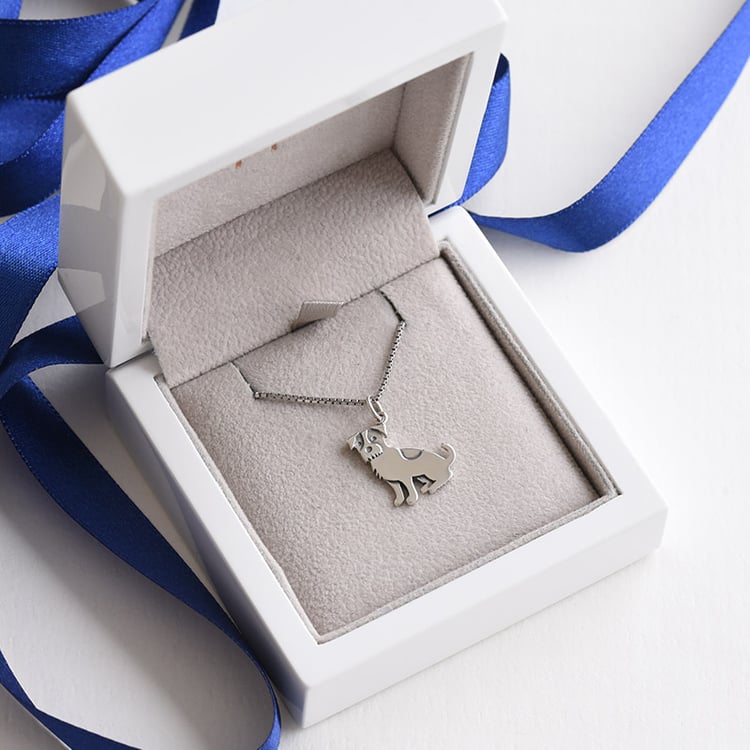 Silberner Anhänger in Hundeform Jack Russell Terrier 78144