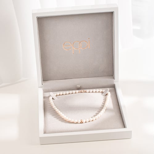 Luxuriöse Geschenkbox für Halsketten Nero