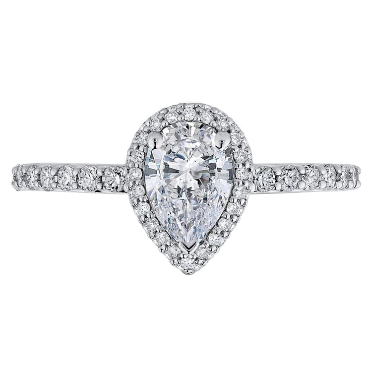 Ring in Weißgold voll von Diamanten 59579