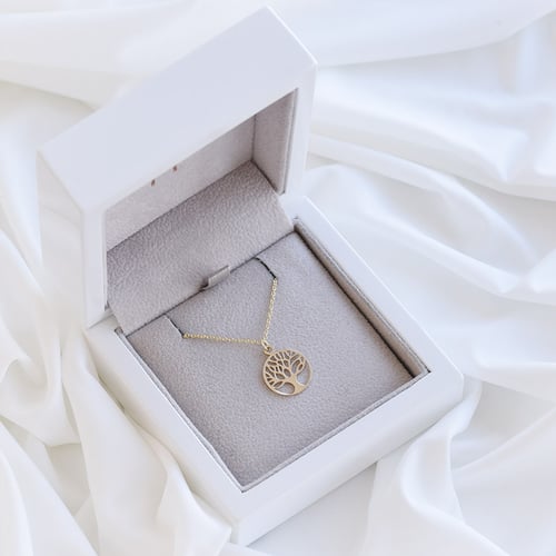 Anhänger aus Gold mit Baum des Lebens Zlatten