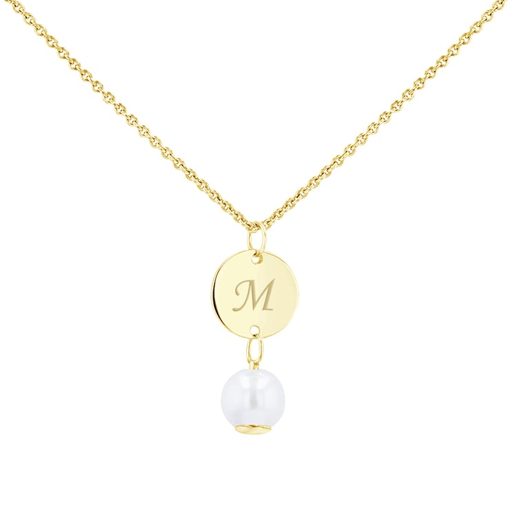 Perlenanhänger mit Gravur Hilda 100035