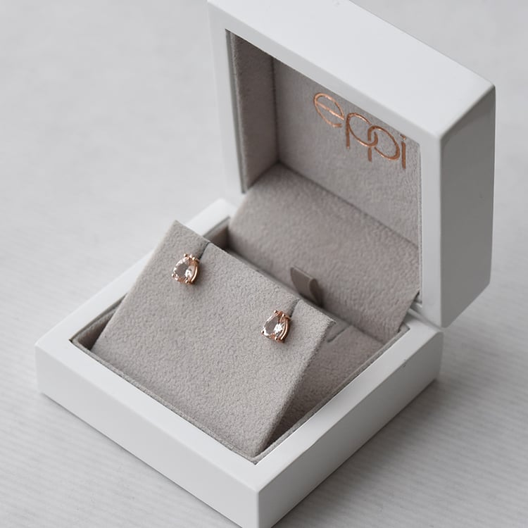 Ohrringe mit Pear Morganiten 73157