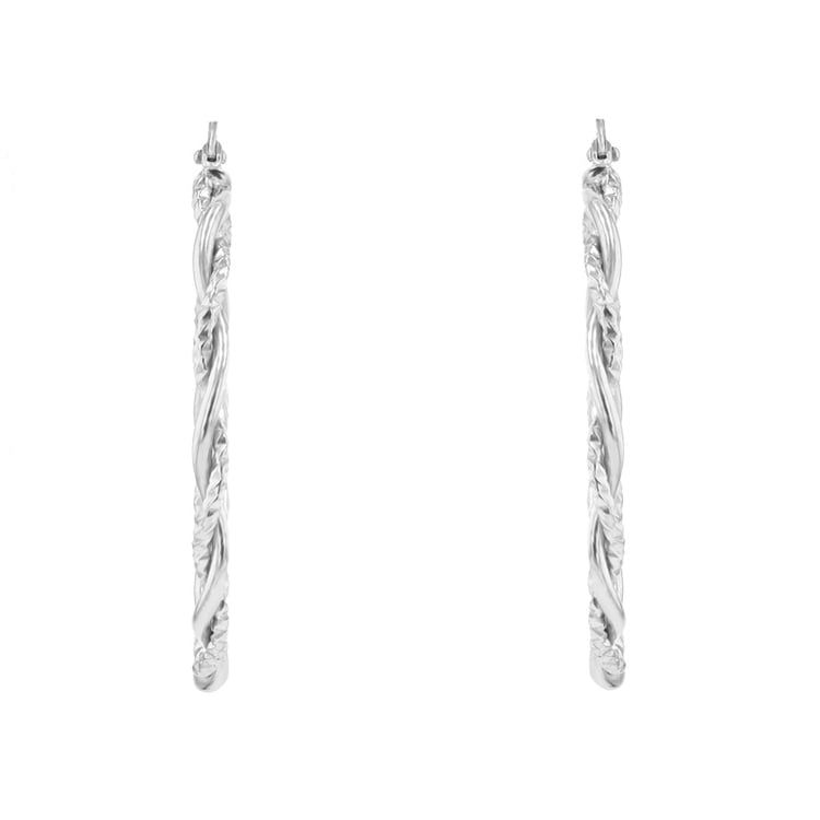 Ringohrringe aus Silber Kenan 94795