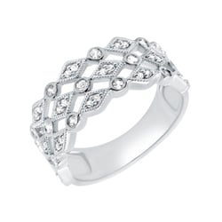 Moderner Ring aus Silber mit Lab Grown Diamanten Gunnar