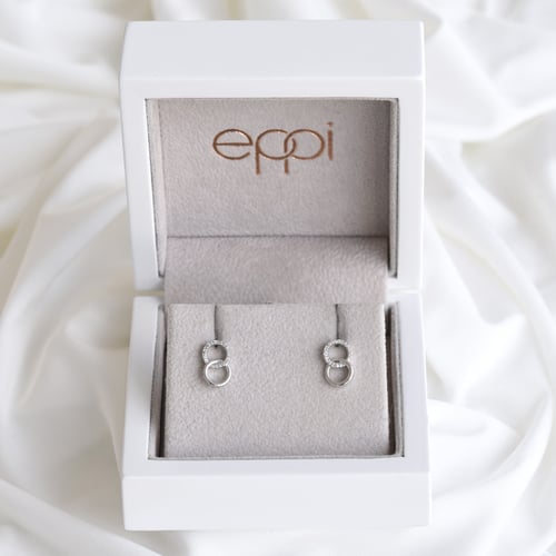 Elegante Ohrringe mit Diamanten Landyh