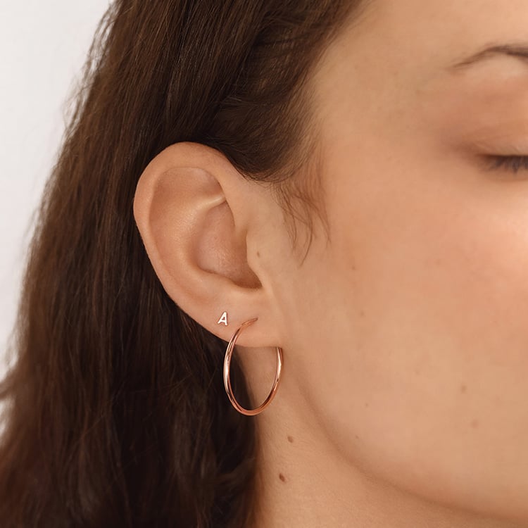 Goldene runde Ohrringe Banks 153197