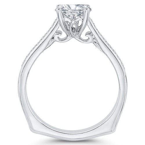 Verlobungsring mit Diamanten im Smaragdschliff Rafa