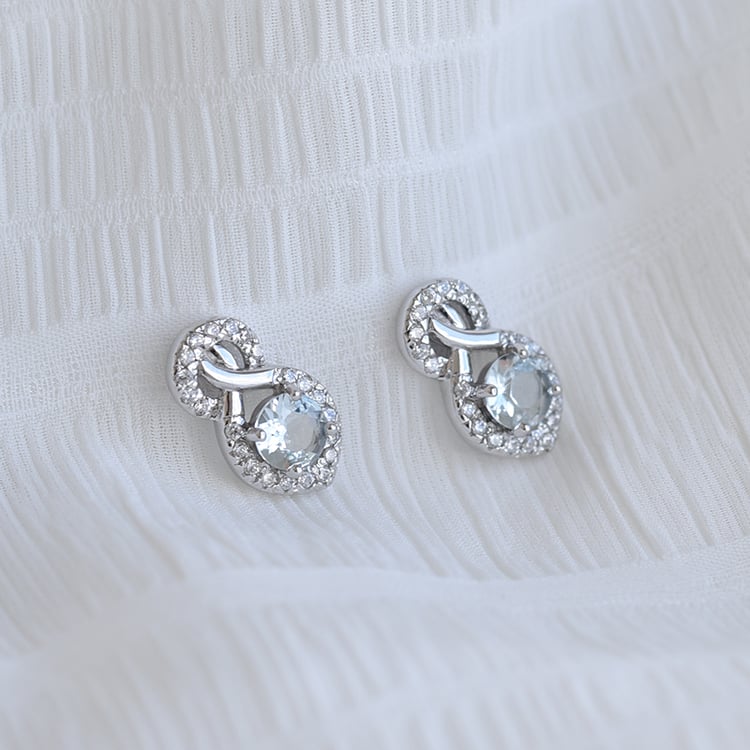 Ohrringe mit Aquamarinen 64307