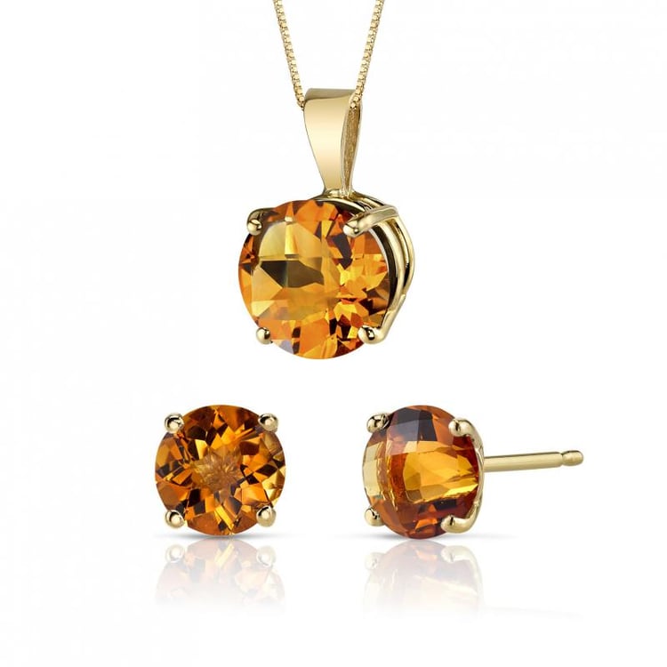 Schmuckset mit Citrinen 20085