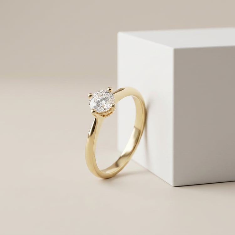 Verlobungsring mit 0.62ct IGI-zertifiziertem Diamanten Mahiya 171417